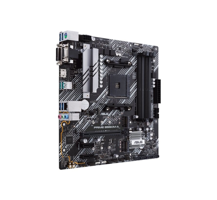 ASUS PRIME B550M-A | Socket AM4 | AMD B550 | 4xDDR4 | Micro-ATX | Moederbord