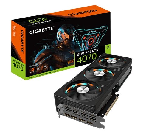 Gigabyte GV-N4070GAMING OC-12GD videokaart NVIDIA GeForce RTX 4070 12 GB GDDR6X