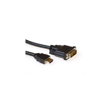 ACT Verloopkabel HDMI A male - DVI-D male