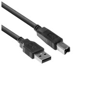 ACT SB2402 | USB 2.0 Kabel | USB-A naar USB-B | 1,8m | Zwart