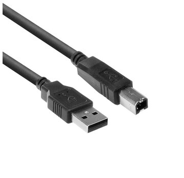 ACT SB2402 | USB 2.0 Kabel | USB-A naar USB-B | 1,8m | Zwart