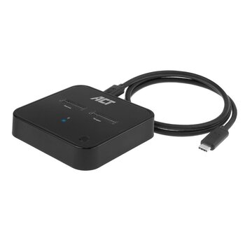 ACT AC1502 basisstation voor opslagstations USB 3.2 Gen 2 (3.1 Gen 2) Type-C Zwart