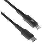 ACT AC3095 Lightning-kabel 1 m Zwart