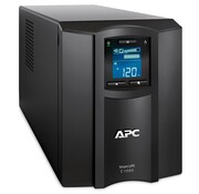 APC Smart-UPS SMC1000IC | 1000 VA / 600 W | Tower UPS | 8x IEC C13 Stopcontacten | Pure Sine Wave | AVR Spanningsregeling | LCD-scherm | SmartConnect