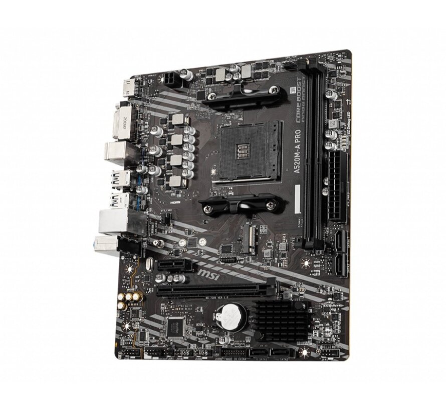 A520M-A PRO | Socket AM4 | AMD A520 | 2xDDR4 | Micro-ATX | Moederbord