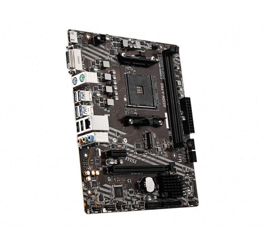 A520M-A PRO | Socket AM4 | AMD A520 | 2xDDR4 | Micro-ATX | Moederbord
