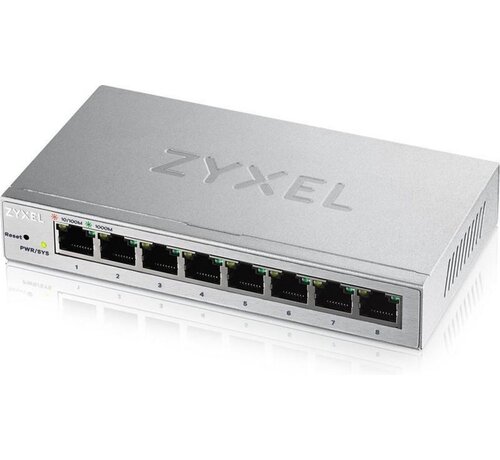 ZyXEL Zyxel GS1200-8 Managed Gigabit Ethernet (10/100/1000) Zilver