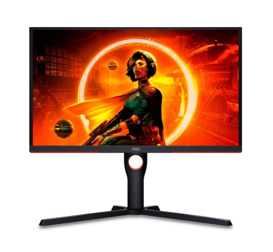 25G3ZM/BK computer monitor 62,2 cm (24.5") 1920 x 1080 Pixels Full HD Zwart, Rood