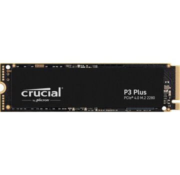 Crucial P3 Plus | 1TB NVMe SSD | M.2 | Gen4 | 5.000MB/s Lezen | 3.600MB/s Schrijven