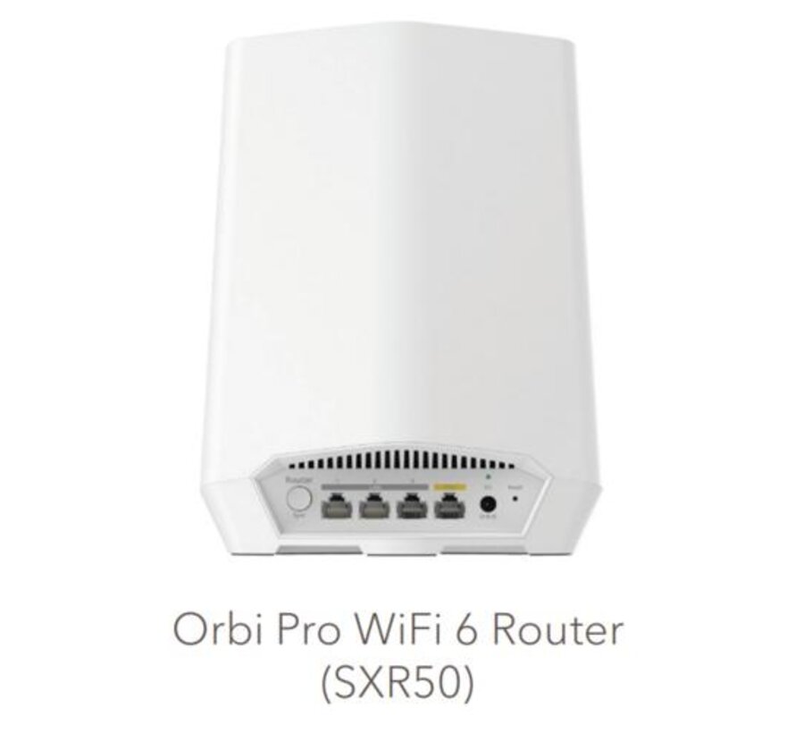 NETGEAR SXR50 Tri-band (2.4 GHz / 5 GHz / 5 GHz) Wi-Fi 6 (802.11ax) Wit 4 Intern