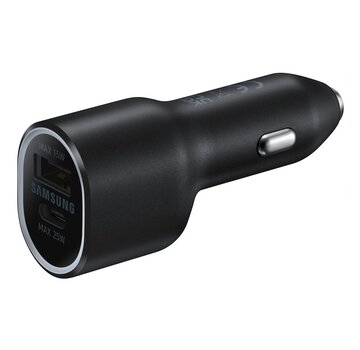 Samsung EP-L4020 | Autolader 25W USB-C & USB-A | Zwart
