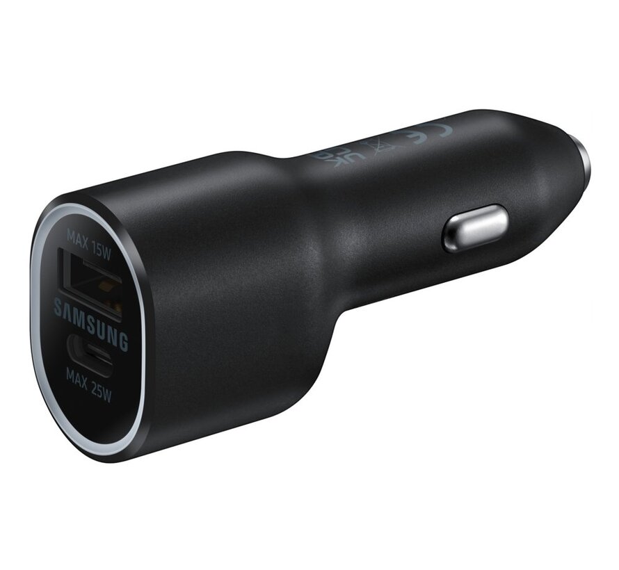 EP-L4020 | Autolader 25W USB-C & USB-A | Zwart