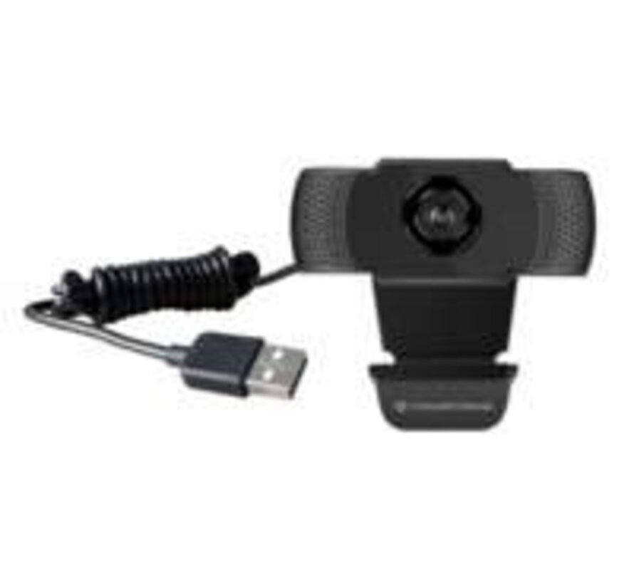 AMDIS webcam 2 MP 1920 x 1080 Pixels USB 2.0 Zwart