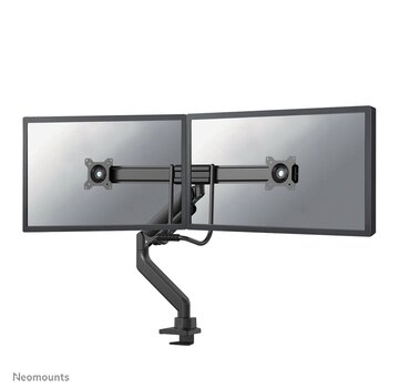 Newstar Neomounts  DS75-450BL2 | In Hoogte Verstelbare Monitor-bureaubeugel | Tot 32" | Max 8kg | VESA 100x100 | 2 Monitoren