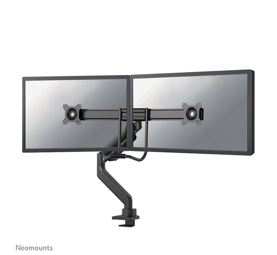 Neomounts  DS75-450BL2 | In Hoogte Verstelbare Monitor-bureaubeugel | Tot 32" | Max 8kg | VESA 100x100 | 2 Monitoren