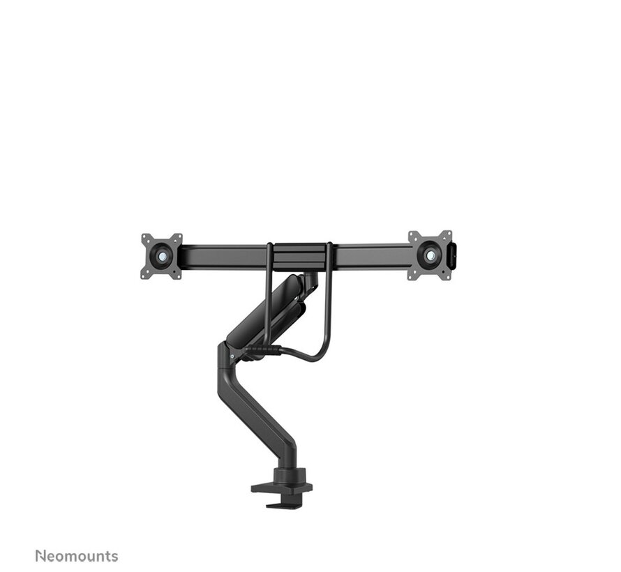 Neomounts  DS75-450BL2 | In Hoogte Verstelbare Monitor-bureaubeugel | Tot 32" | Max 8kg | VESA 100x100 | 2 Monitoren