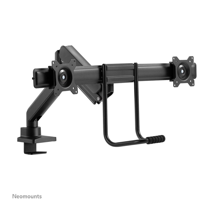 Neomounts  DS75-450BL2 | In Hoogte Verstelbare Monitor-bureaubeugel | Tot 32" | Max 8kg | VESA 100x100 | 2 Monitoren