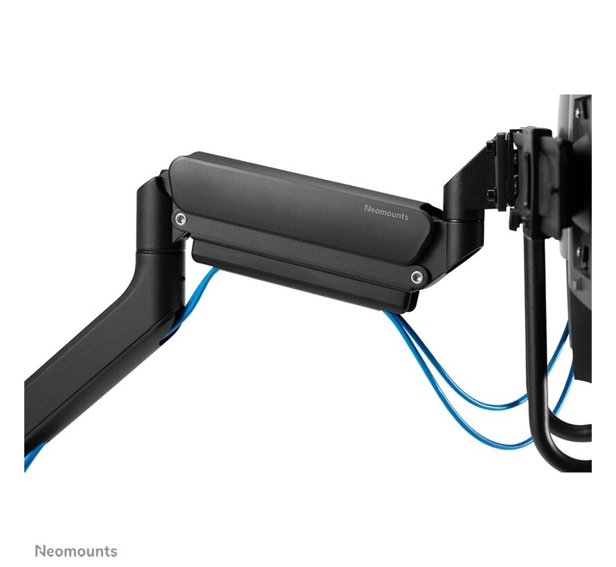 Neomounts  DS75-450BL2 | In Hoogte Verstelbare Monitor-bureaubeugel | Tot 32" | Max 8kg | VESA 100x100 | 2 Monitoren