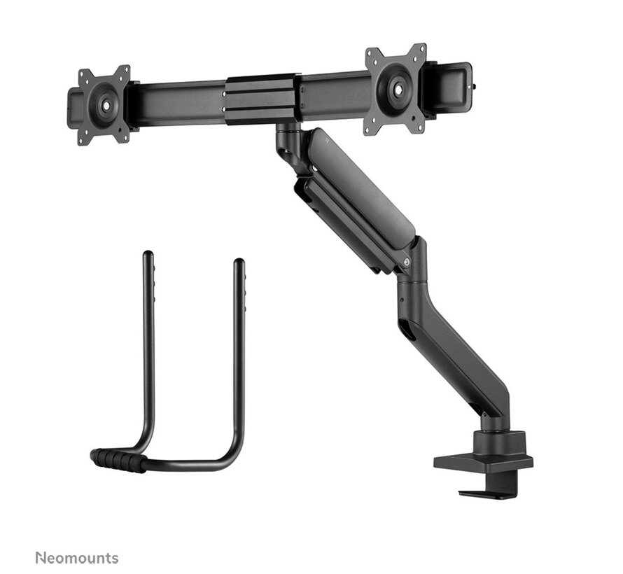 Neomounts  DS75-450BL2 | In Hoogte Verstelbare Monitor-bureaubeugel | Tot 32" | Max 8kg | VESA 100x100 | 2 Monitoren