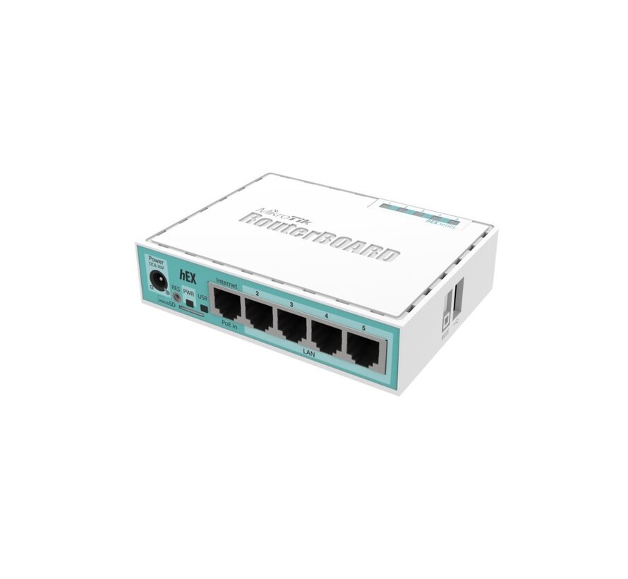 hEX RB750Gr3 | Ethernet LAN Router | 5× Gigabit | Dual-Core 880 MHz | 256 MB RAM | RouterOS L4