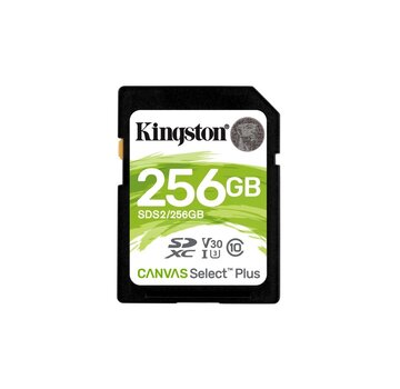 Kingston Canvas Select Plus | SDXC | 256GB | Class 10 | UHS-I U1