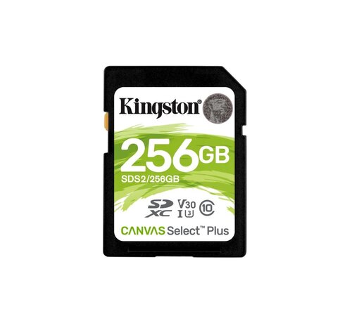 Kingston Canvas Select Plus | SDXC | 256GB | Class 10 | UHS-I U1