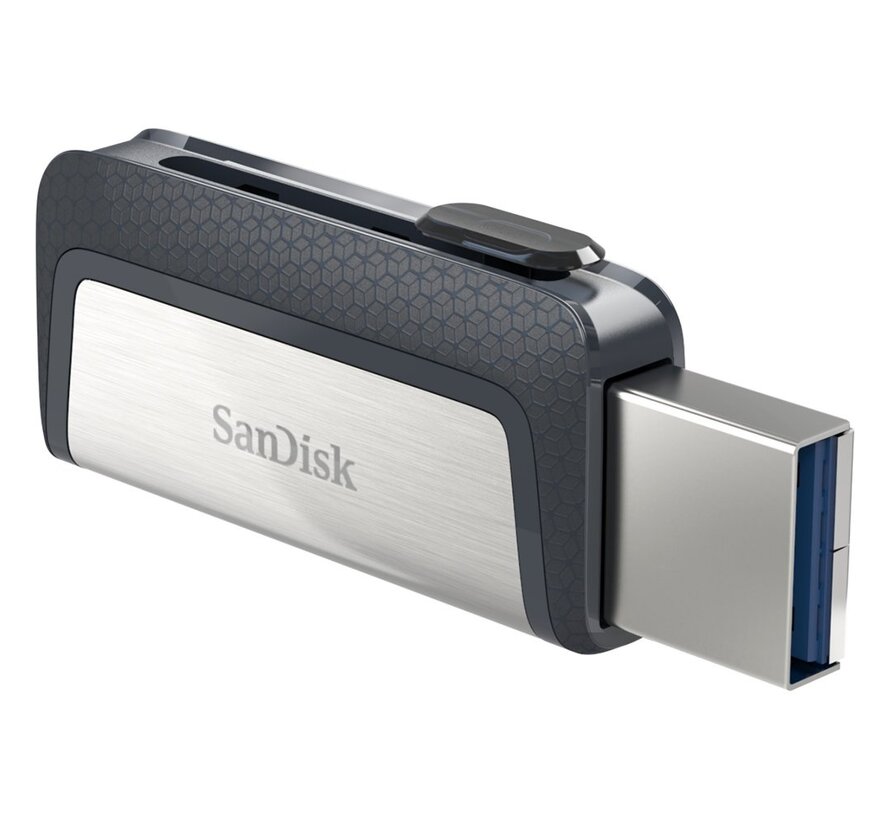 SanDisk Ultra Dual Drive USB Type-C USB flash drive 32 GB USB Type-A / USB Type-C 3.2 Gen 1 (3.1 Gen 1) Zwart, Zilver