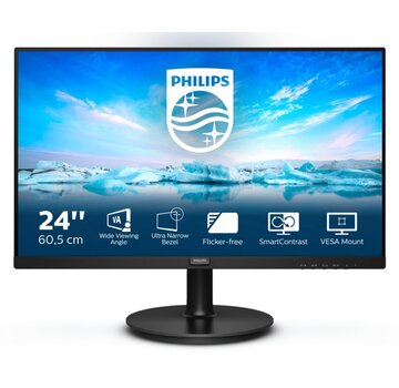 Philips V Line 241V8L/00 LED display 60,5 cm (23.8") 1920 x 1080 Pixels Full HD Zwart