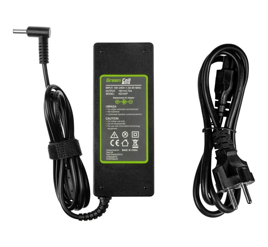 Green Cell GC-AD105P Laptopadapter | 90W 19V 4.74A
