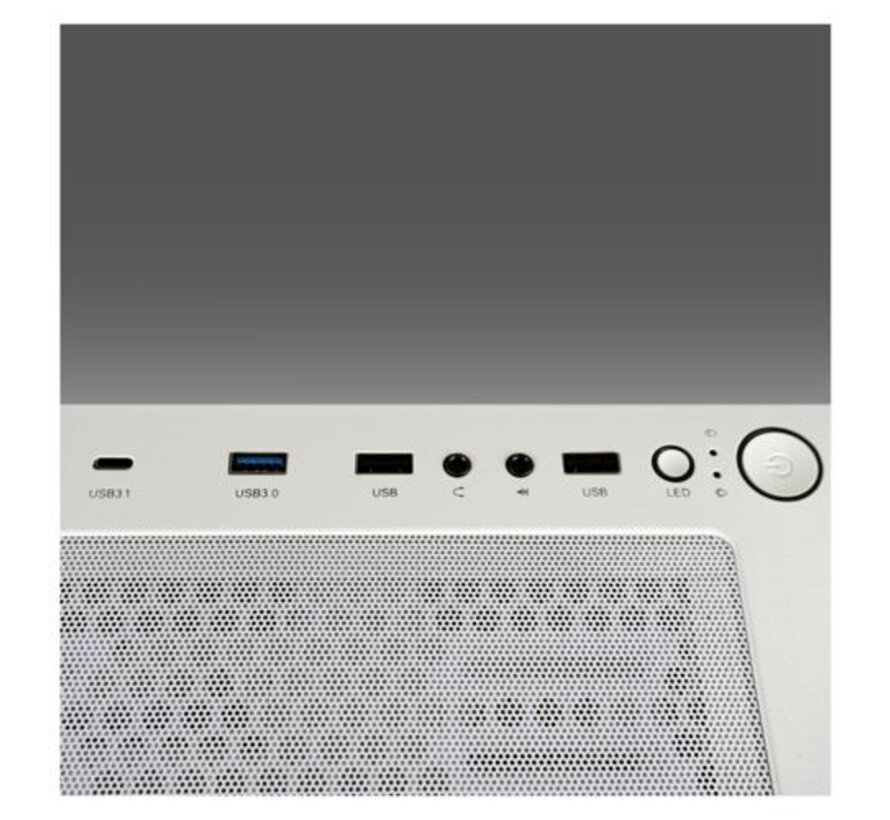 White Wanderer X RGB | Midi Tower Case | Wit