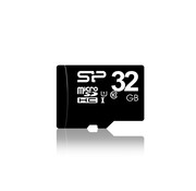 Silicon Power 32GB MicroSDHC Class10 UHS-1 incl. SD-adapter Zwart