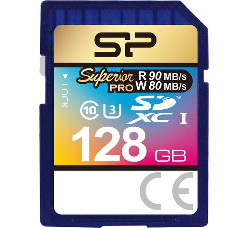 Silicon Power SD  Superior Pro 128GB SD UHS-I Klasse 10