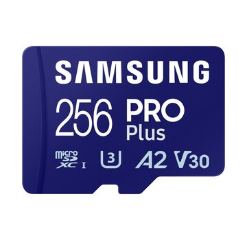 Samsung PRO Plus | MicroSDXC | 256GB | Class 10 | UHS-I U3