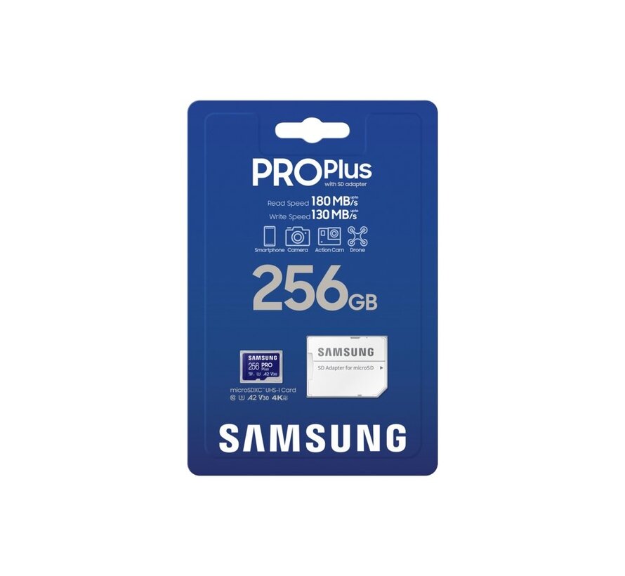 PRO Plus | MicroSDXC | 256GB | Class 10 | UHS-I U3