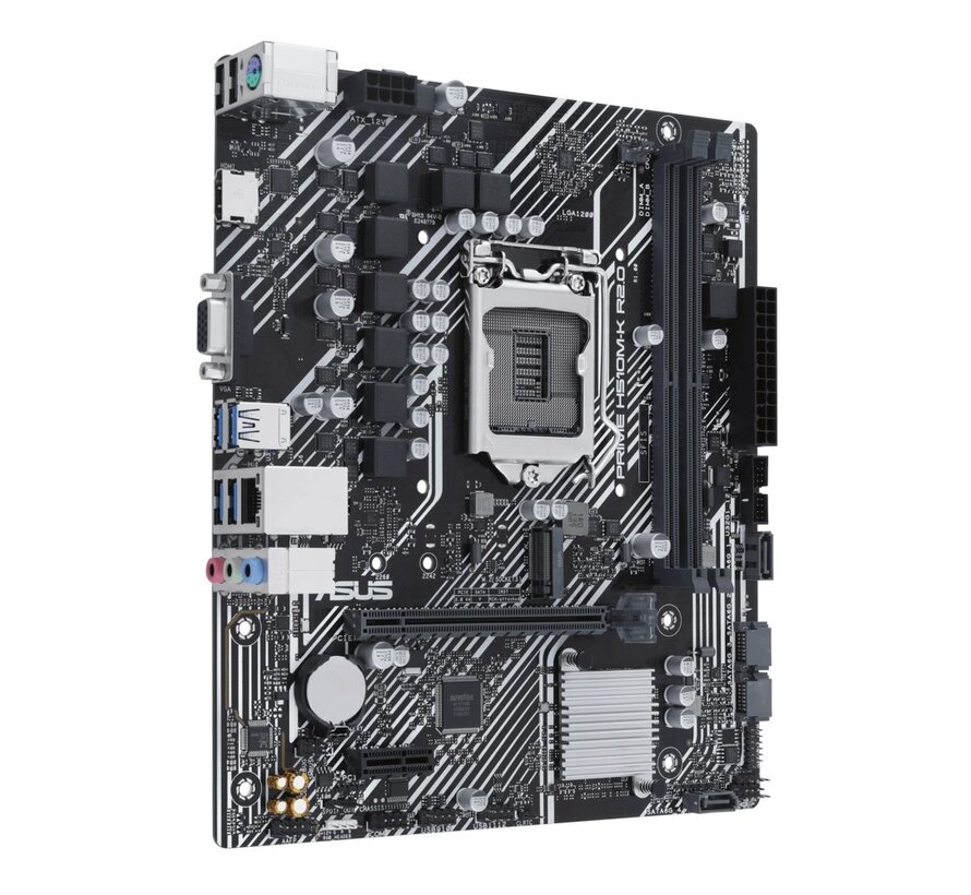 ASUS PRIME H510M-K R2.0 | Socket LGA 1200 | Intel H470 | 4xDDR4 | Micro-ATX | Moederbord