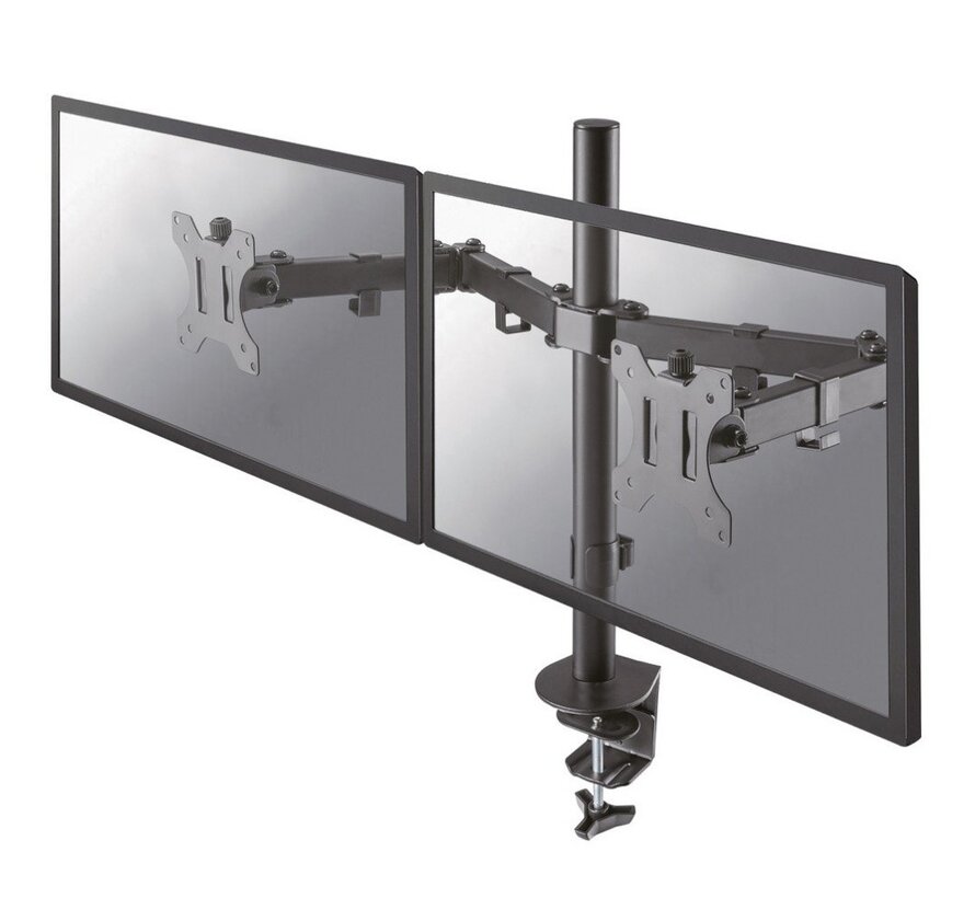 Neomounts  FPMA-D550DBLACK | Verstelbare Monitor-bureaubeugel | Tot 32" | Max 8kg | VESA 100x100 | 2 Monitoren