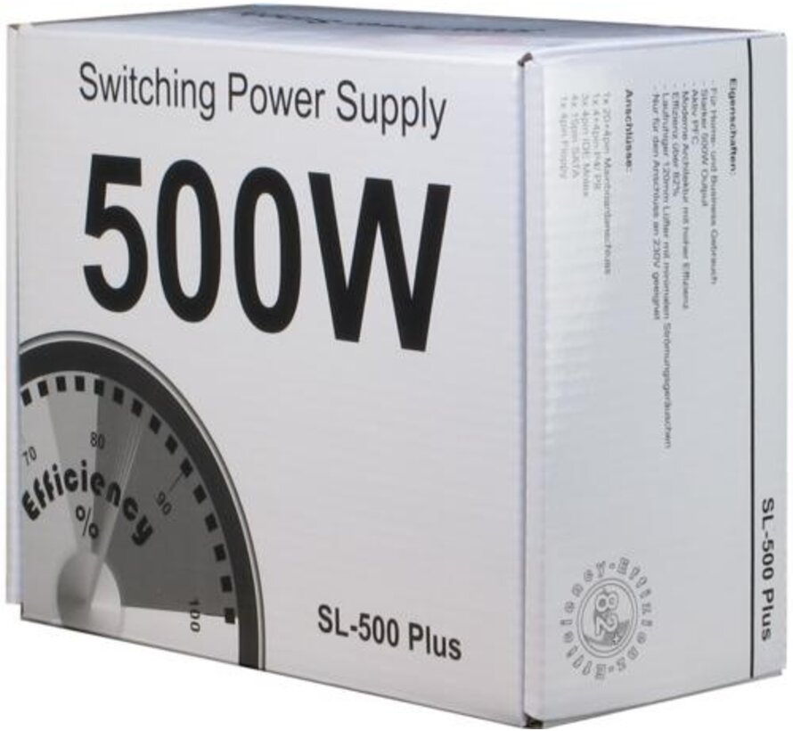 SL-500 Plus power supply unit 500 W 20+4 pin ATX ATX Zilver