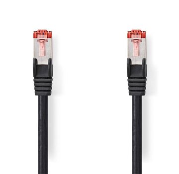 Nedis S/FTP Cat 6 Netwerkkabel | 1 m | Zwart