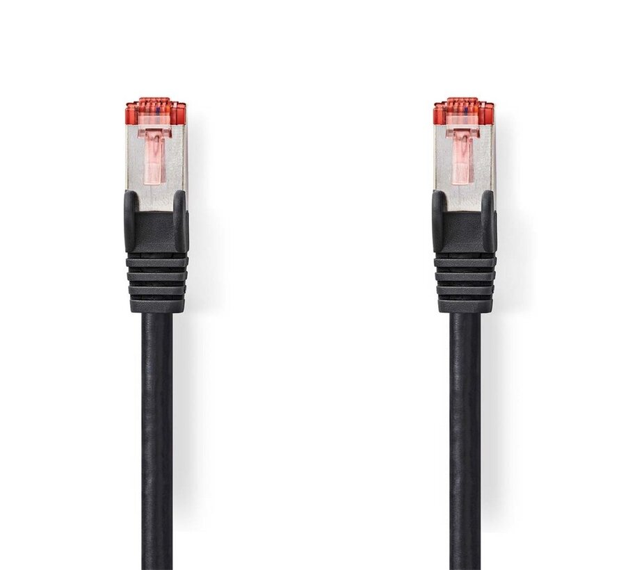 S/FTP Cat 6 Netwerkkabel | 1 m | Zwart