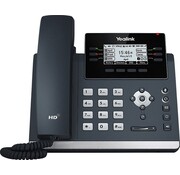 Yealink SIP-T42U | IP-telefoon | 2,7" LCD-scherm | 12 SIP-accounts | HD Voice | Wi-Fi via USB-dongle | Grijs