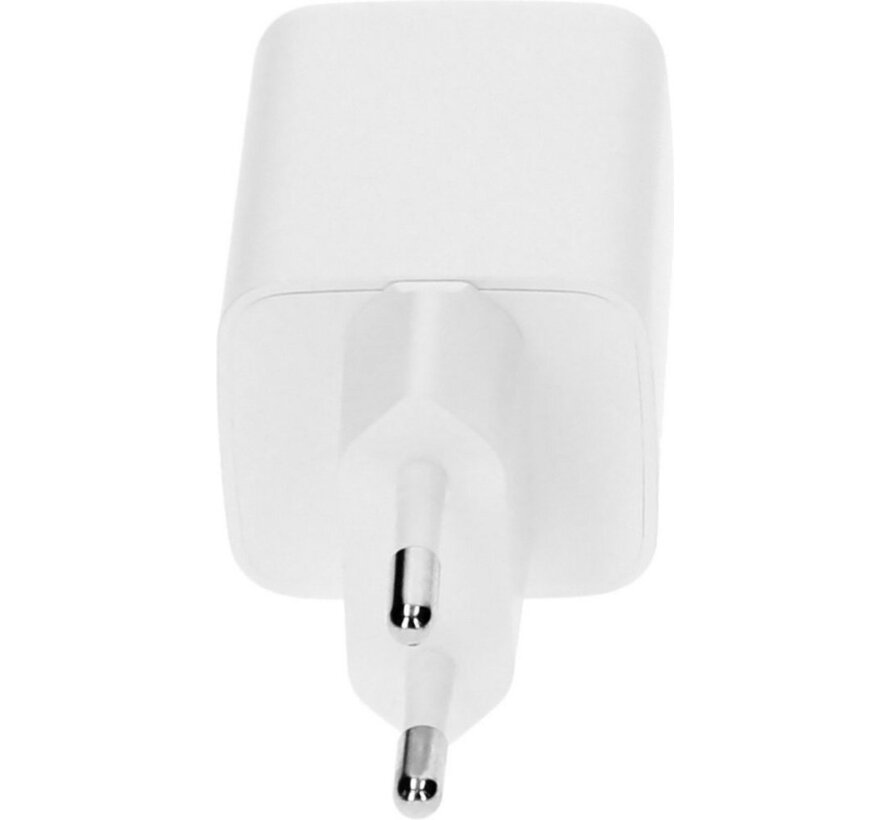 GaN Wall Charger Dual USB-C 35W Wit