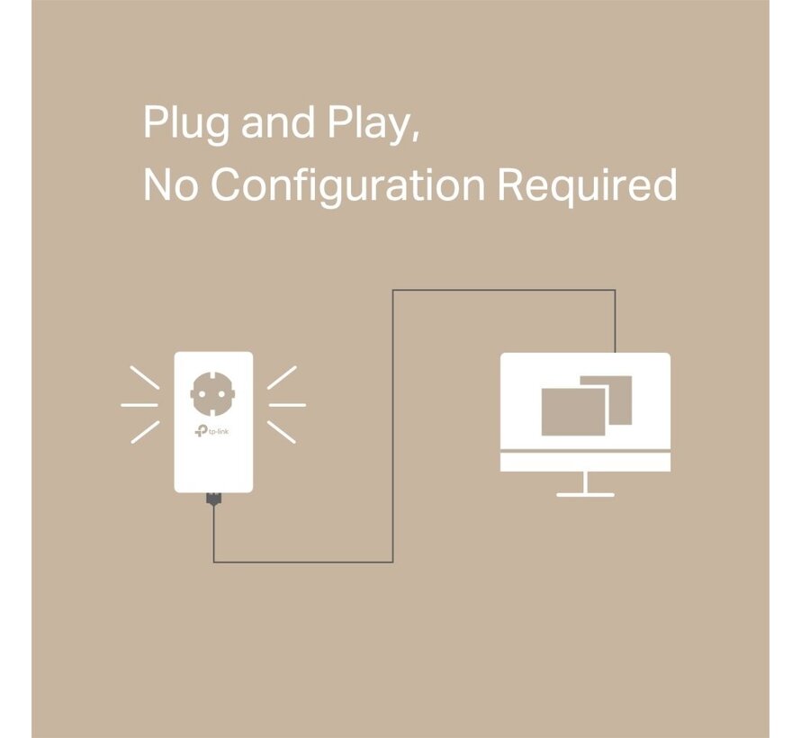 AV1000 | Powerline Adapter Set | 1000 Mbps | Gigabit Ethernet | Starter Kit