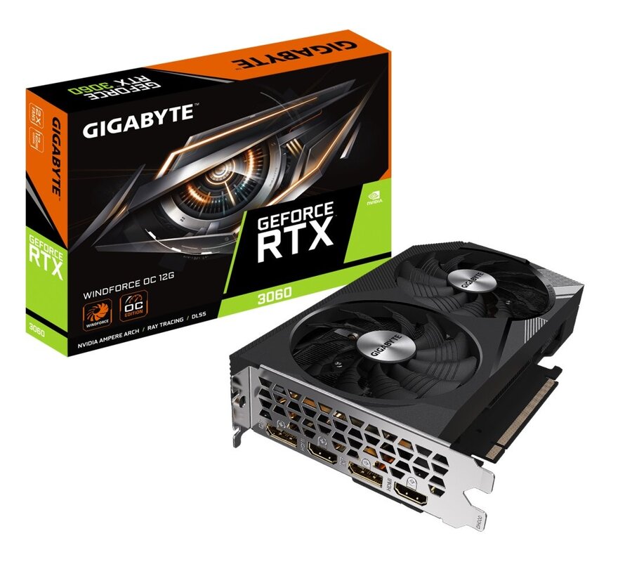 GeForce RTX 3060 Windforce OC | 12GB GDDR6 VRAM | Videokaart | GPU | Nvidia