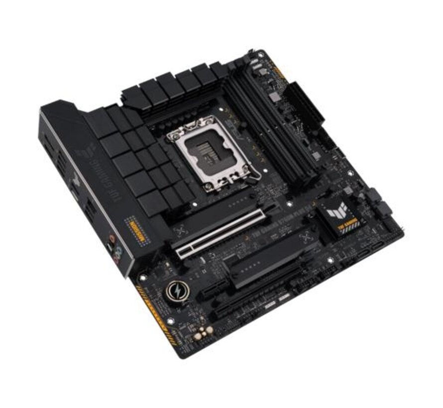 ASUS TUF GAMING B760M-PLUS D4 | Socket LGA 1700 | Intel B760 | 4xDDR4 | Micro-ATX | Moederbord
