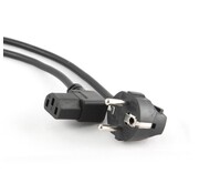 Gembird PC-186-VDE | 1,8 m Stroomkabel | Schuko (CEE 7/7) naar IEC C13 | Zwart | 10A / 250V