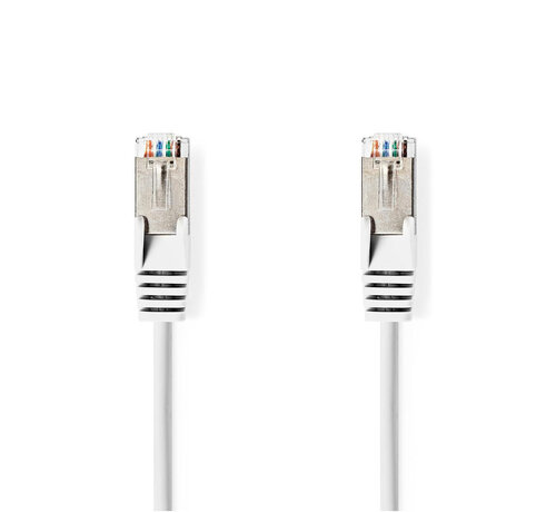 Pcman  Pcman - CAT6a SF/UTP Netwerkkabel - 10 Gbps - 10 meter - Wit