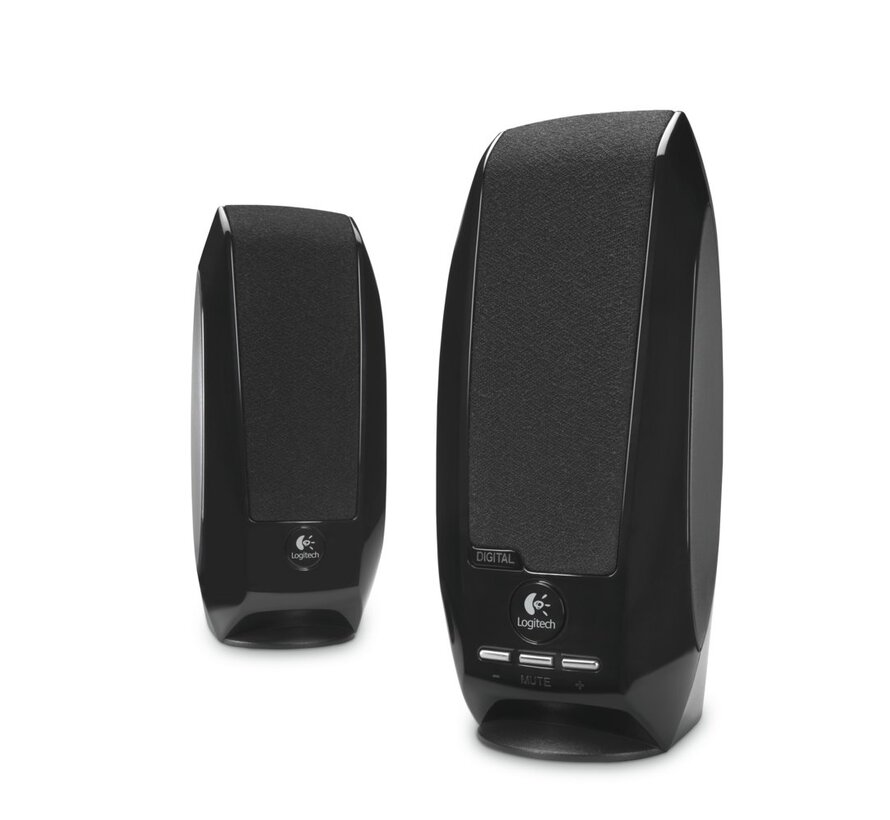 S150 | 2.0 USB Luidsprekerset | 1,2W RMS | Zwart