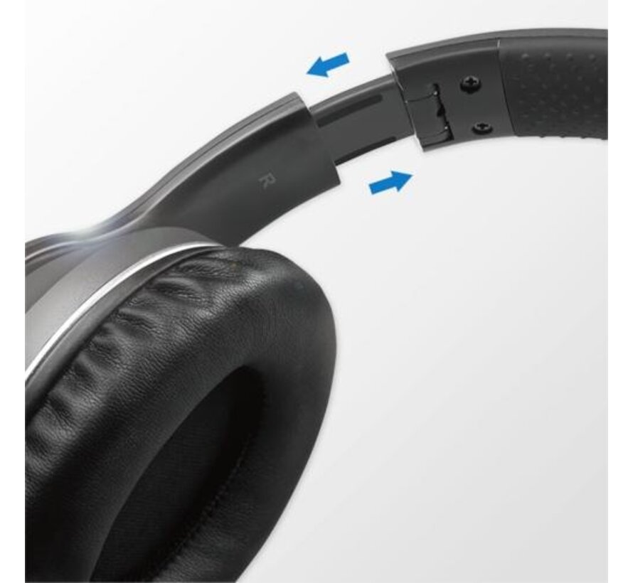 LogiLink BT0053 hoofdtelefoon/headset Draadloos Hoofdband Muziek Bluetooth Zwart