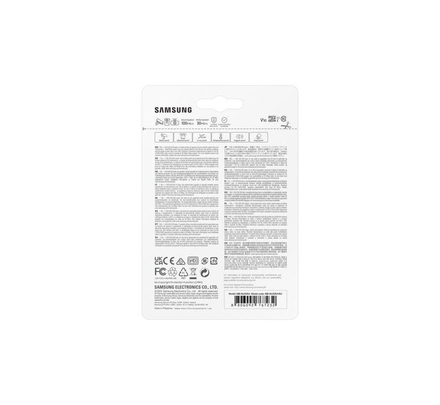 EVO Plus | MicroSDHC | 32GB | Class 10 | UHS-I U1
