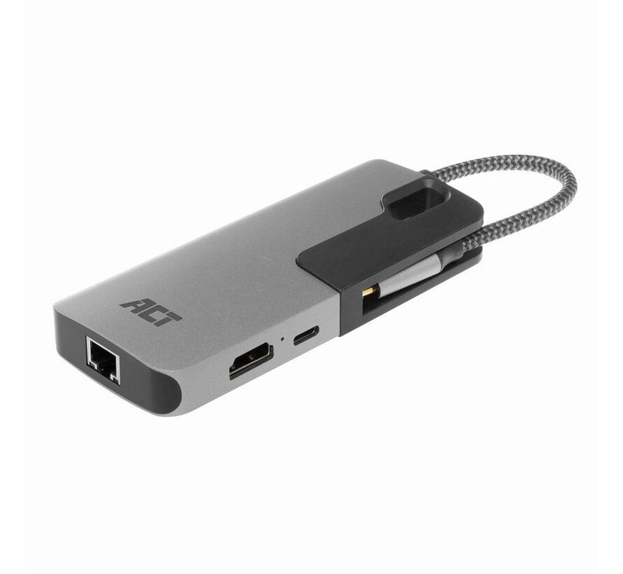 AC7042 USB-C naar HDMI multiport adapter met ethernet en USB hub